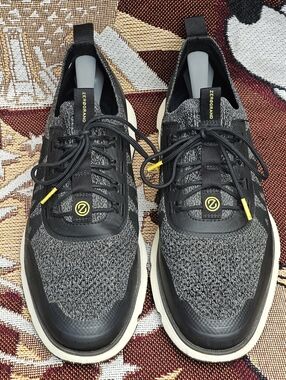 Cole Haan 4.Zerogrand Stitchlite Men's Size 12 Black Shoes Lace Sneakers C34422